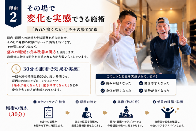 即効性のある施術
